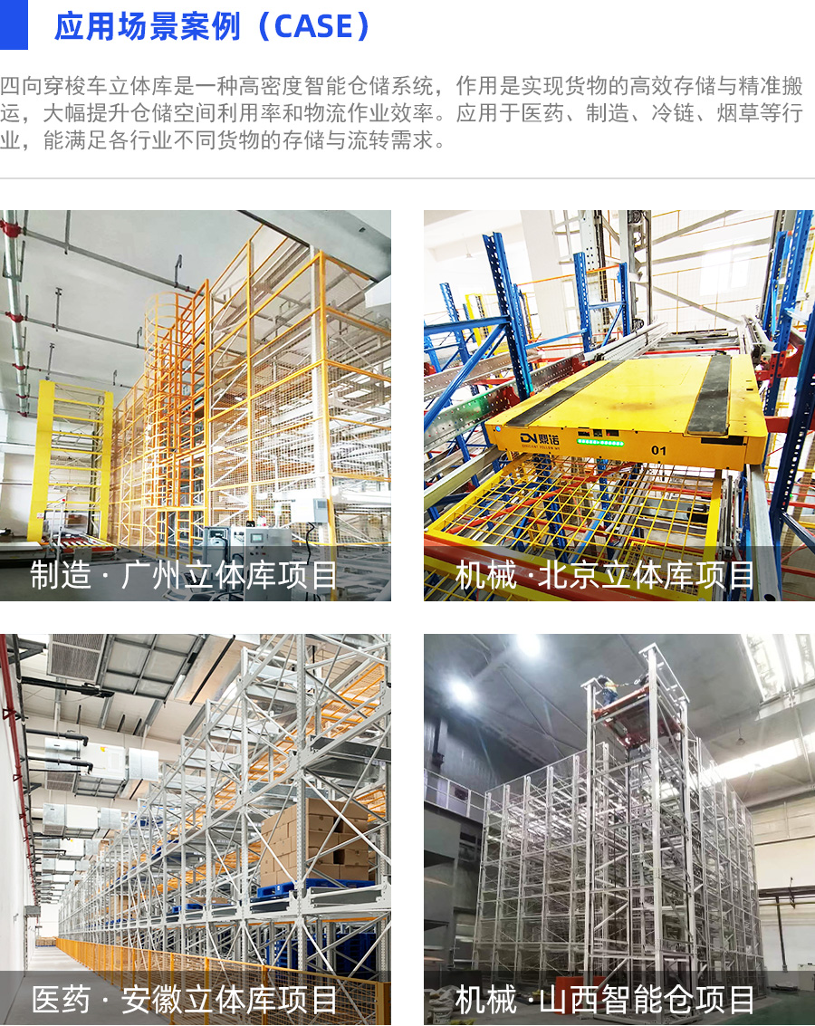 四向穿梭车自动化立体库系统